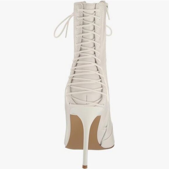 STEVE MADDEN Allnight Lace-Up Stiletto Dress Booties NWT - Picture 3 of 4